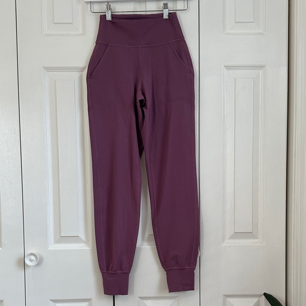 Lululemon Align High Rise Joggers Size 2 Plum Purple - Picture 2 of 10